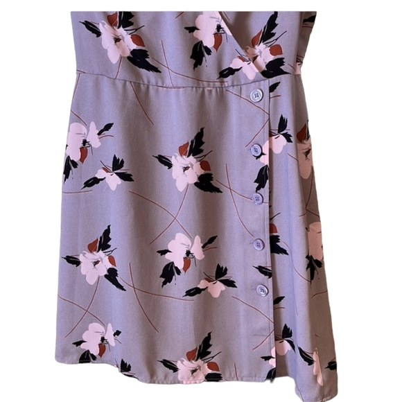 🐦- Leith sz S Dusky Light Purple Quail Cherry Blossom Dress - Picture 4 of 9